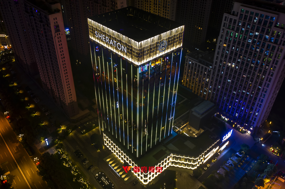 福州福清,喜来登,酒店亮化工程,广告摄影拍摄